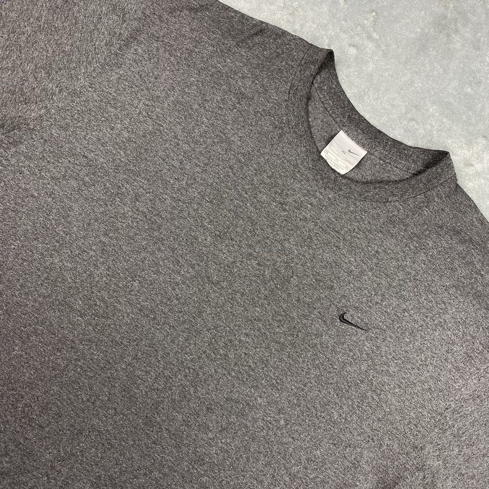 Vintage Nike Shirt Mens Size XL Grey Y2K Essential Mini Swoosh Gray‎ Tag Skater
